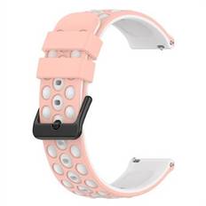 För Garmin Forerunner 255 / 745 Universal 22 mm tvåfärgad mjuk silikon klockband Big Hole Design klockarmband