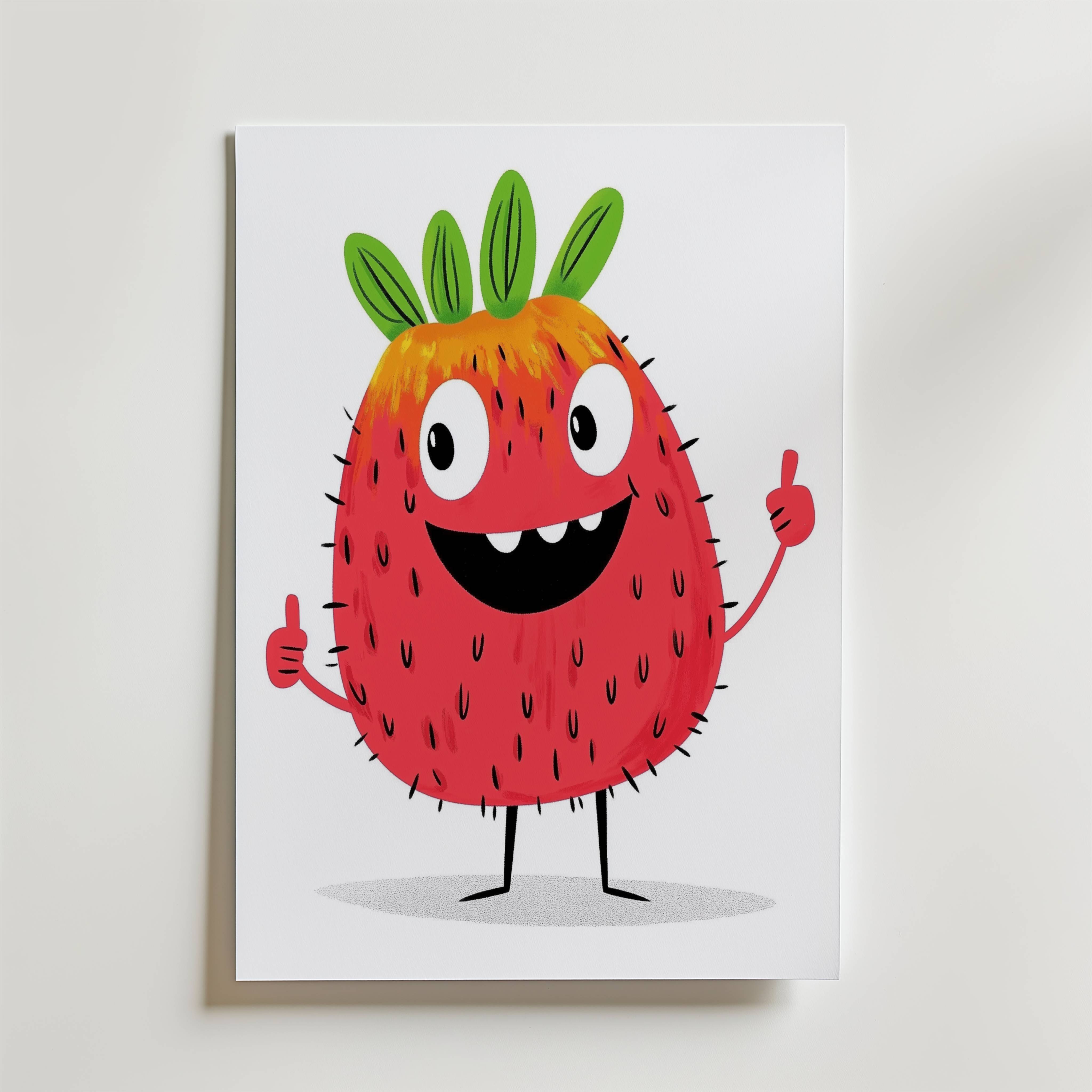 Berry Buddy Poster - Fine Art Poster 30x40 cm
