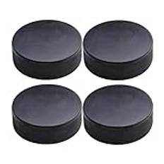 Träningshockey-puckar, ishockey-puckar | officiell förordning, 4 stycken klassiska träningsphockey-puckar, diameter 8 cm, tjocklek 1 tum, ishockeytillbehör för dammhockey, rullhockey
