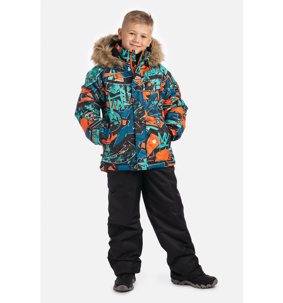 Huppa Winter Kläder Bright Orange Pattern/ Black - 122