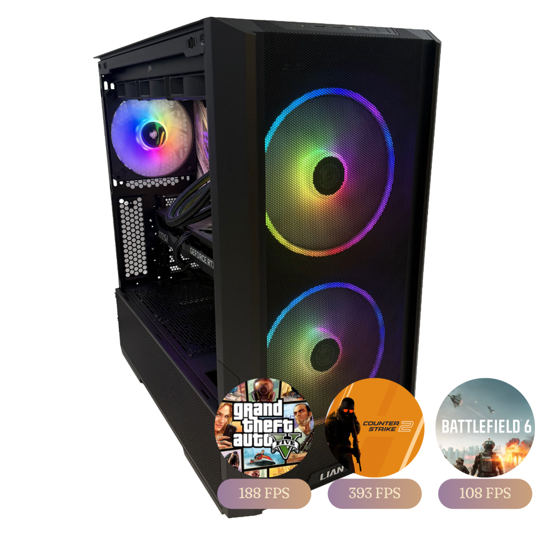 Gaming Desktop – RTX 5080 16GB / Intel Core i9-13900K / 32GB DDR5 / 2TB NVMe - Svart