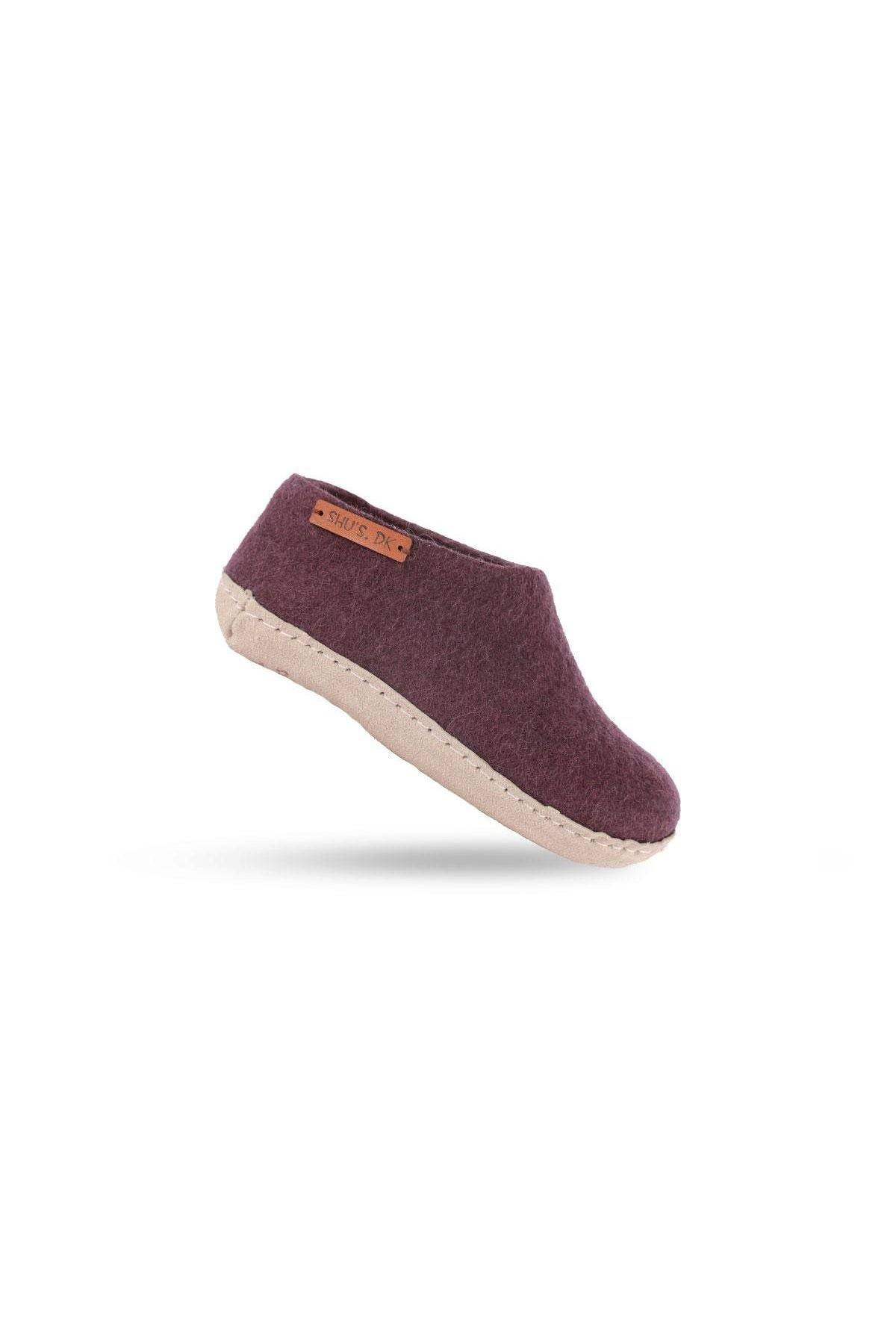 Hjemmesko til Børn (100% ren uld) - Model Lilla m/sål i skind - Dansk Design fra SHUS - 26