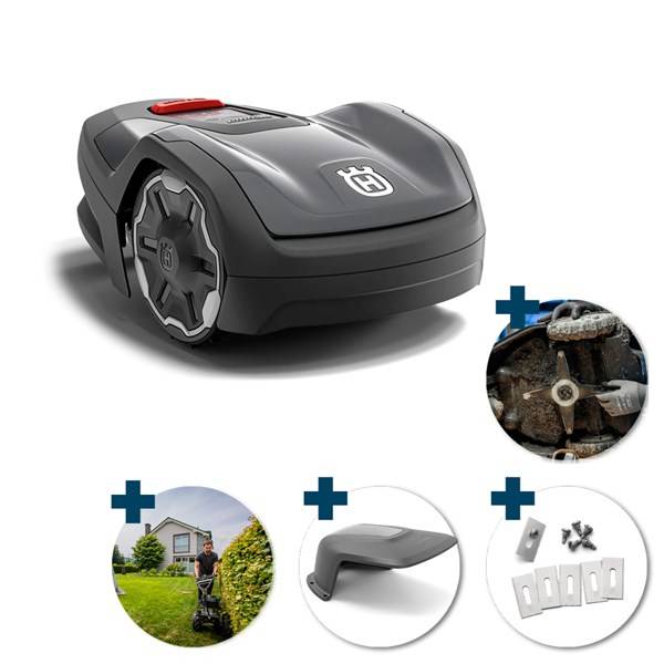 Husqvarna Automower Aspire R4 Robotplæneklipper - Inkl. installation, garage, knivsæt & servicepakke.