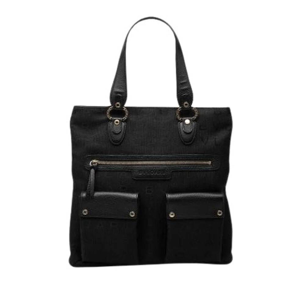 Bvlgari Vintage - Pre-owned Vintage Canvas Tote Vintage - Dam - ONE Size - Läder