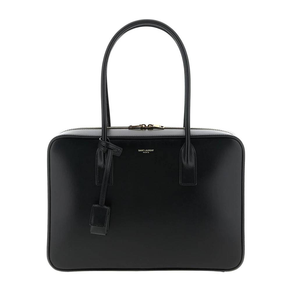 Saint Laurent Taske med top-håndtag - Tasker - Dame - Sort - ONE SIZE - Uld