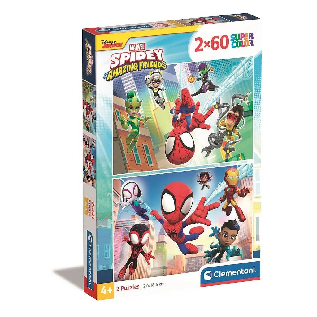 Spiderman Spidey 2x60 bitar pussel