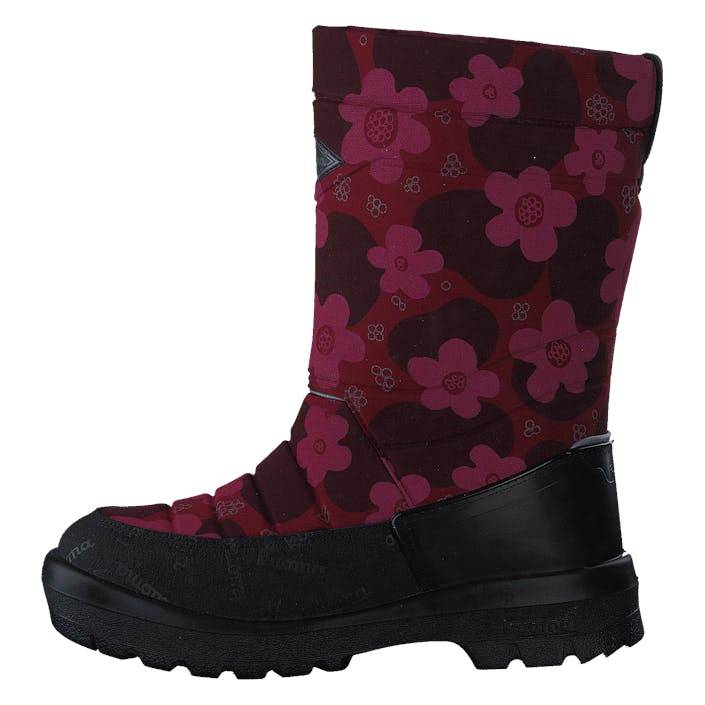 Putkivarsi Bordeaux Flower Reflective, Unisex, Skor, Kängor och Boots, vinterkängor, Svart, EU 28 (EU 28)