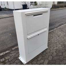 Kæmpe Pakkepostkasse  CORA HVID - 2 sortering - KUN 2 stk. AFHENTNING PRIS.