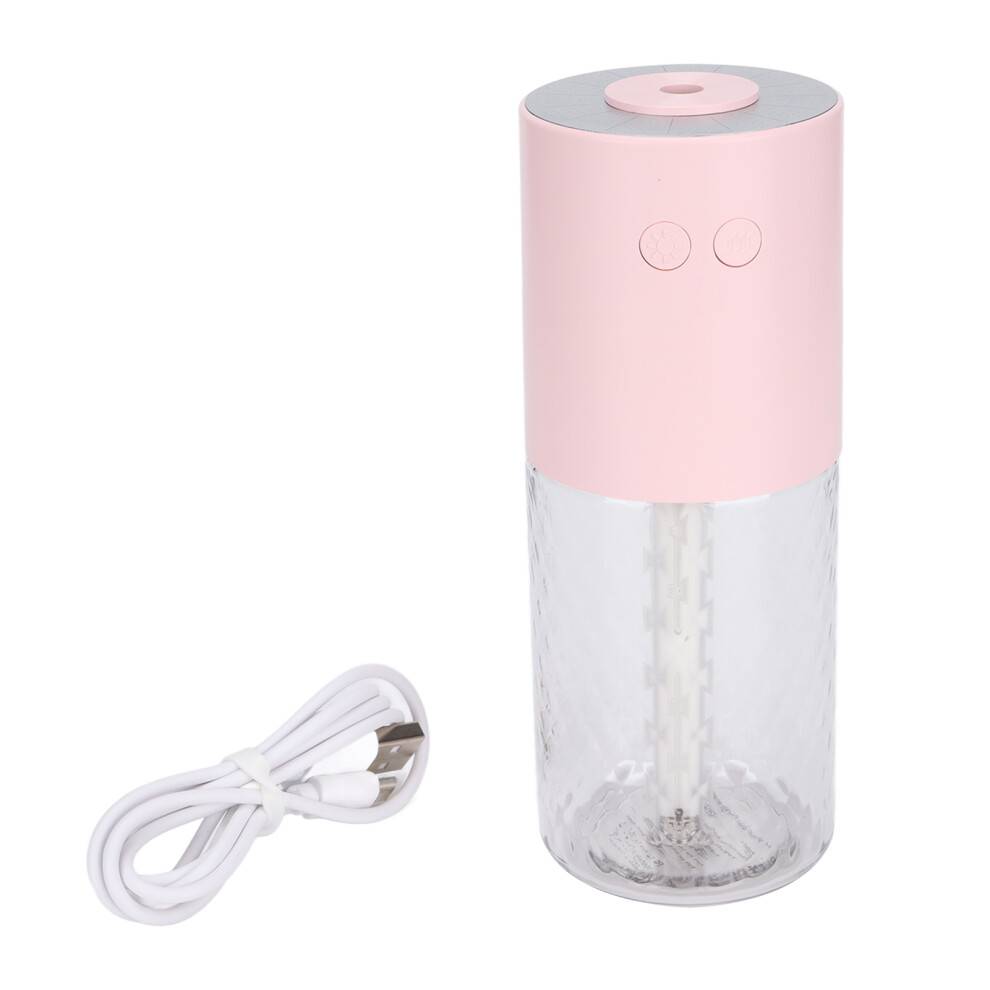 Ultralyd Cool Fog Luftfugter Med Drømmende Farvede Lys Praktisk Mini Luftfugter 2 Spraytilstande USB Genopladelig Til Soveværelse Børneværelse