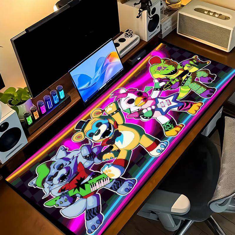 Five Nights at Freddy's Color Mouse Pad Large Gaming Table Cushion Non-slip Laptop Tablet Big Mousepad XXL Mat Mini PC Playmat With Lock edge