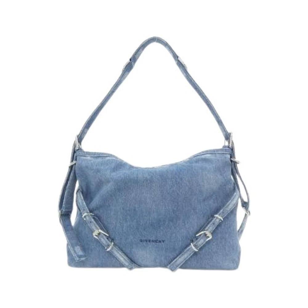 Givenchy Pre-owned Pre-owned Voyou Denim Skuldertaske - Vintage - Dame - Blå - ONE SIZE - Uld
