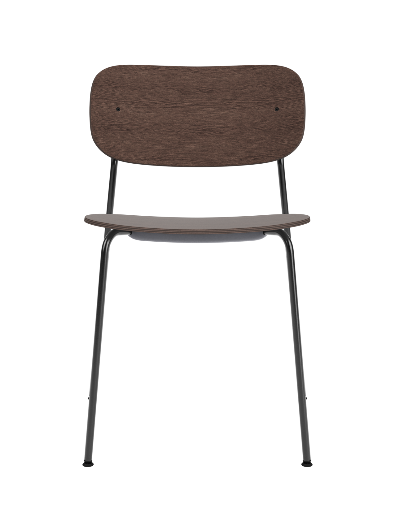 Co Dining Chair, Black steel, Veneer - Dark Stained Oak