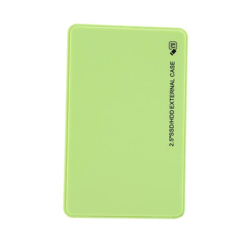 Vktech hdd case 2.5 '' sata till usb 3.0 adapter hårddiskhölje för ssd skivväska hdd box usb 2.0 hd extern hdd hölje - Grön