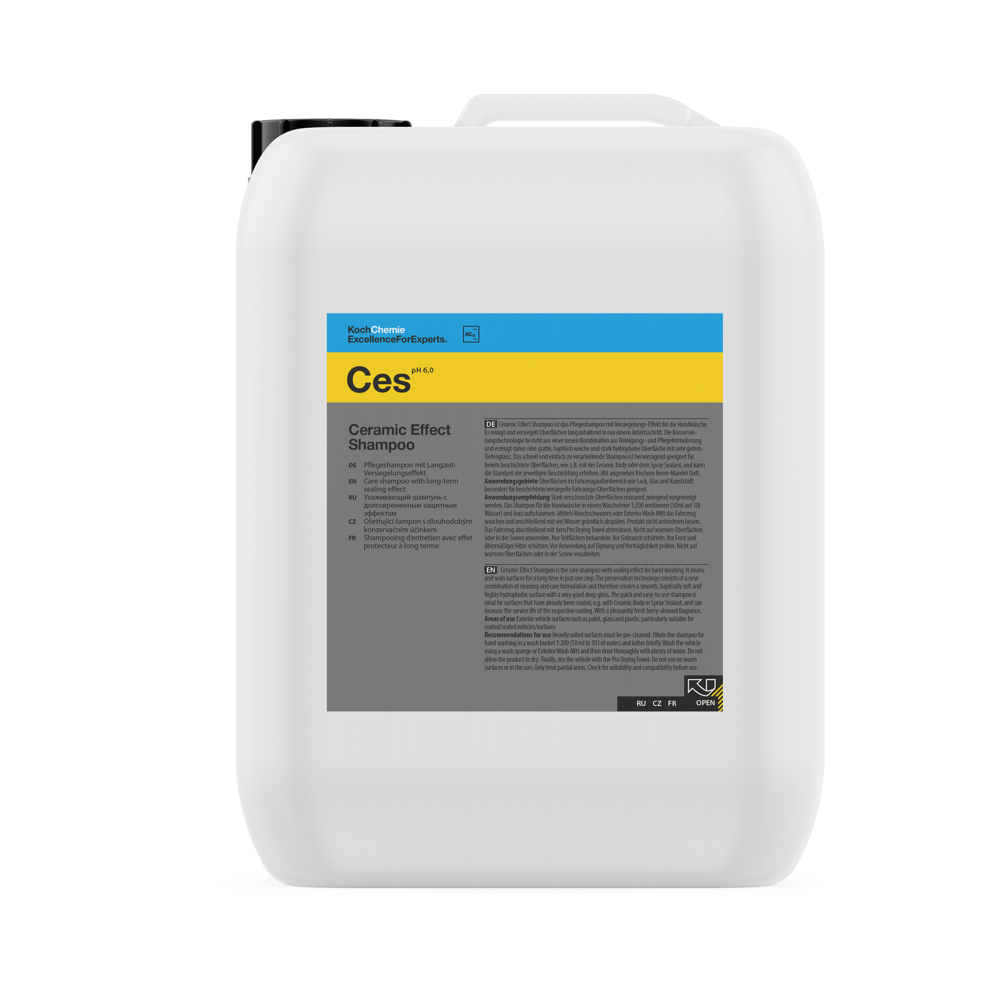 Ceramic Effect Shampoo "Ces" Pflegeshampoo mit Langzeit-Versiegelungseffekt - 5 Liter
