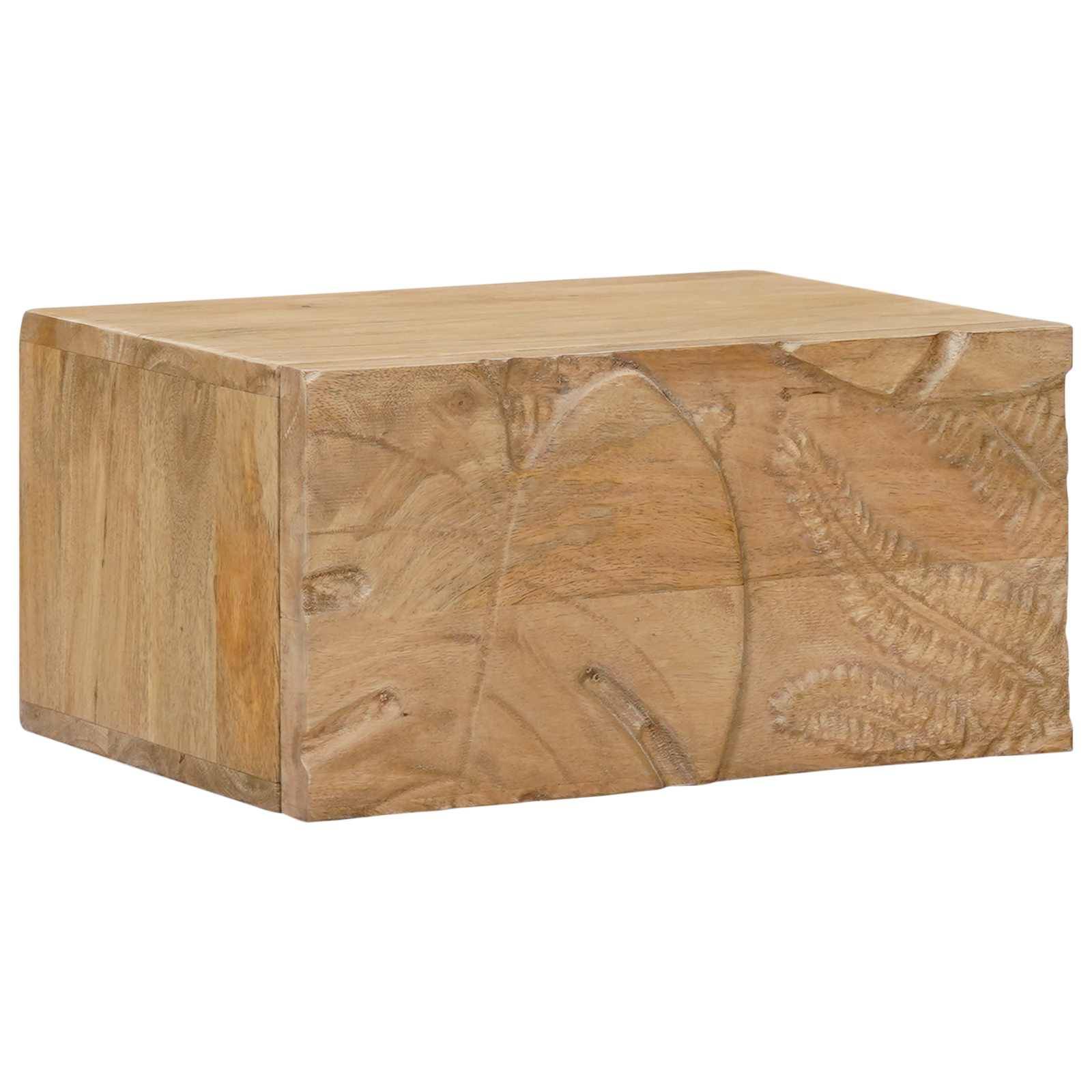 vidaXL Håndlavet natbord Teakbrun 40 x 30 x 20 cm Massivt mangotræ
