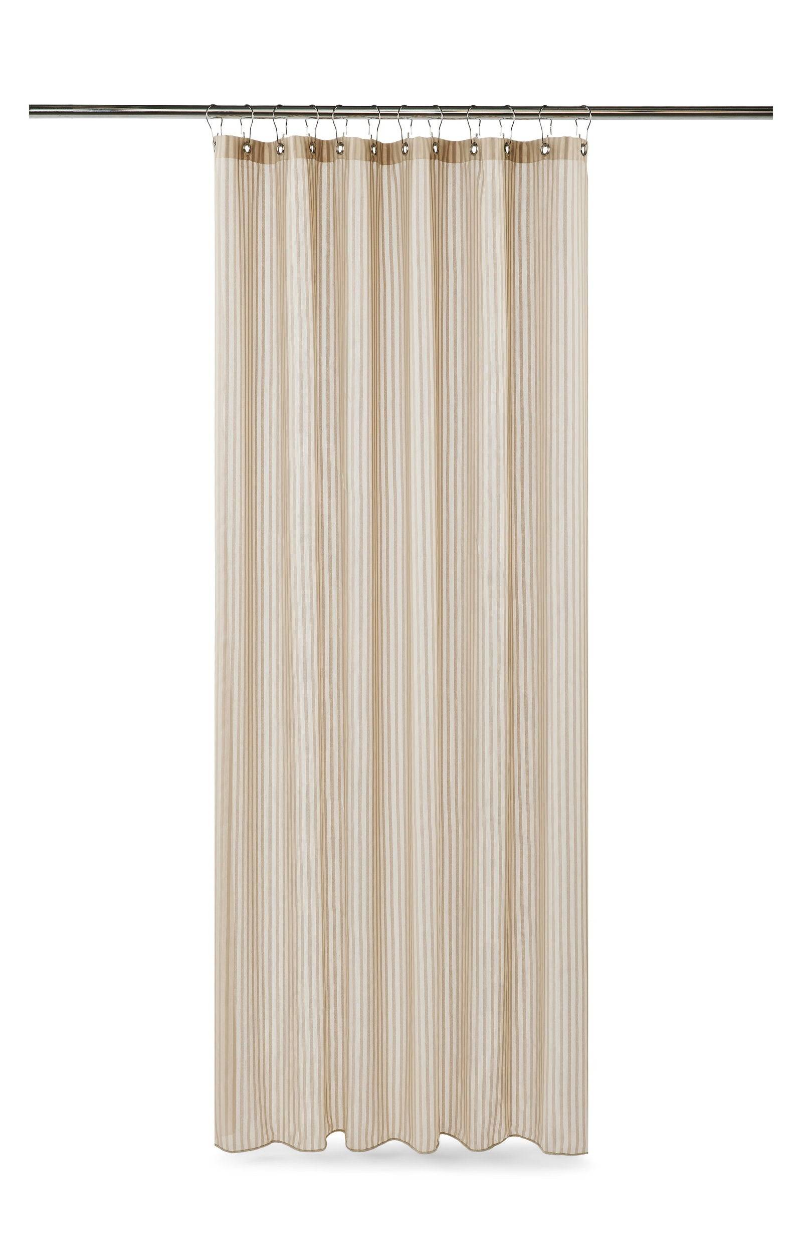 Lines shower curtain w/eyelets 220 cm-4205-22-15