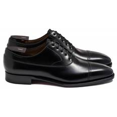 TLB Artista svart Punched Cap Toe Balmoral