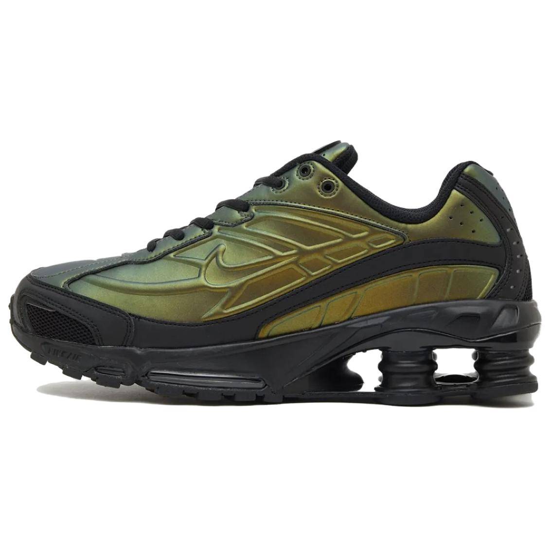Nike Shox Ride 2 Svart Oliv Cargo Khaki Unisex Sneakers Grön Oliv-Flak Metallisk-Silver IH4468-001 40