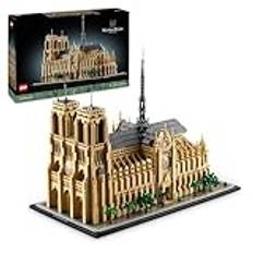 LEGO Architecture Notre-Dame de Paris, Arkitektoniskt set, Byggset och samlarobjekt, Byggsats för vuxna, Fransk souvenir, Presentidé till historie-, konst- och reseälskare 21061