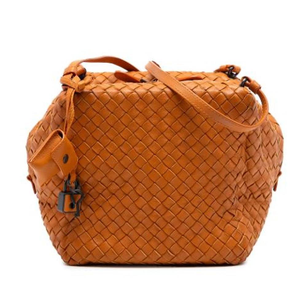 Bottega Veneta Vintage Pre-owned Bucket Bag - Vintage - Dame - Orange - ONE SIZE - Læder