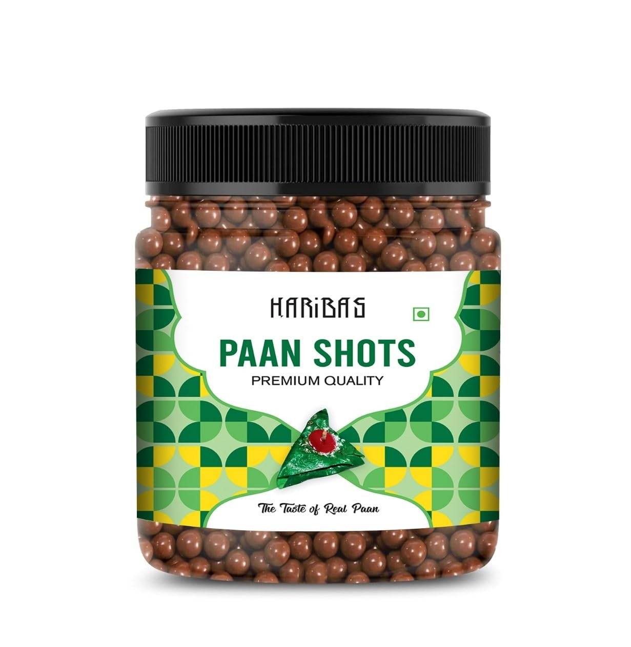 HARIBAS Paan Shots 300g Snabb Pan Smak Munfräschare Mukhwas black
