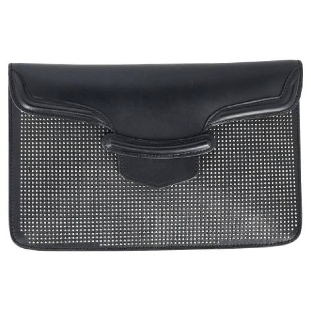 Alexander McQueen Pre-owned Pre-owned Leather Pouch - Vintage - Dame - Sort - ONE SIZE - Læder
