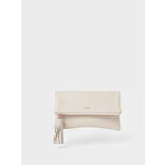 Osprey London Osprey London Cream The Bexley Leather Clutch Bag