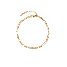 Gold Chain Figaro Bracelet - 14K | Akind