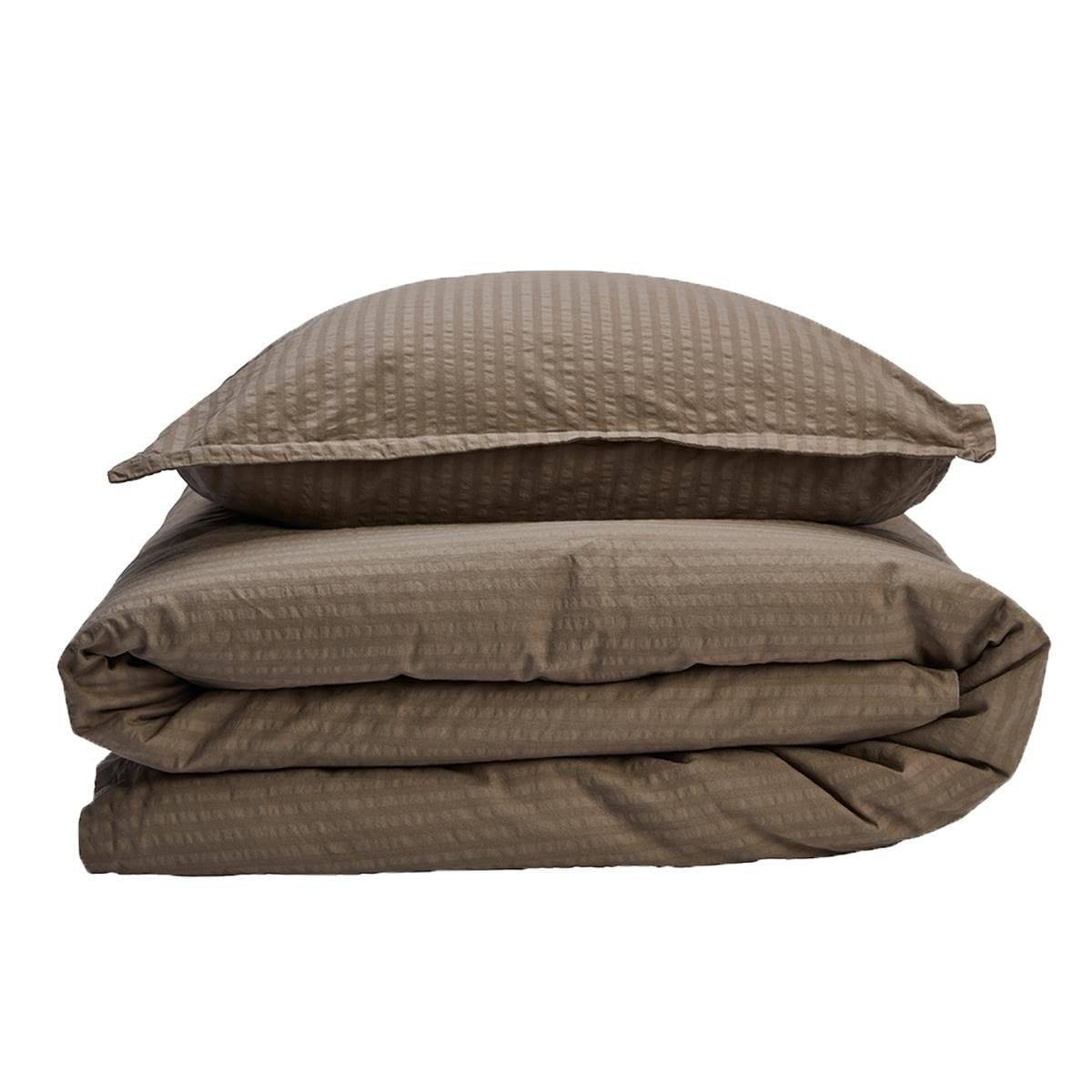 Gripsholm Bäckebölja Påslakanset - 150x210/50x60 / Brun