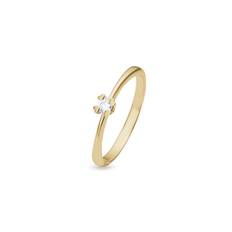 Mary Diamantring i 8 kt guld med lab-grown brillant på 0,10 ct