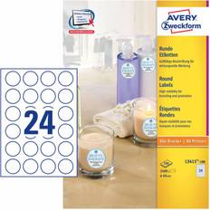 Avery L3415-100 etiket Ø40mm hvid