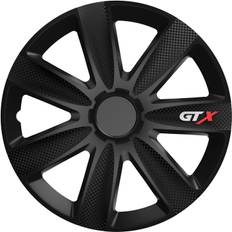 4delad hjulkåpa Set GTX Carbon Black 14 tum