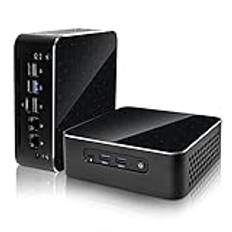 KingnovyPC Win-11 Mini PC, Ryzen 9 7940HS minidator, 32 GB RAM 1 TB SSD stationär dator, 8K @ 60 Hz trippelskärm för spel, hem, kontor, WiFi6, BT5.2