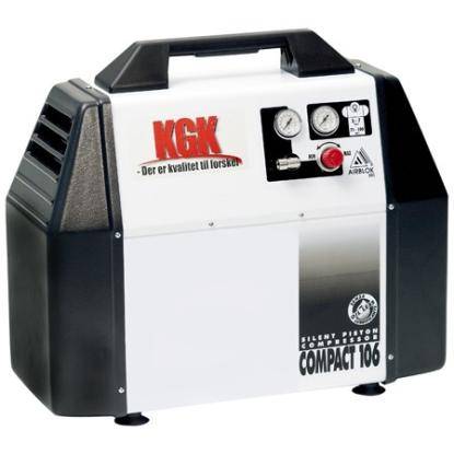 KGK Compact 106 oliefri kompressor, 7 bar, 0,75 HK, 6 liter