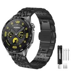 Armband für Huawei Watch GT3/GT3 Pro 46mm/GT 4 46mm/GT2/GT 46mm/GT2 Pro/GT2e/GT Runner/Huawei Watch 3/3 Pro/Watch 4/Watch 4 Pro/Galaxy Watch 46mm/Galaxy Watch 3 45mm, 22mm Edelstahl Metall Ersatzband