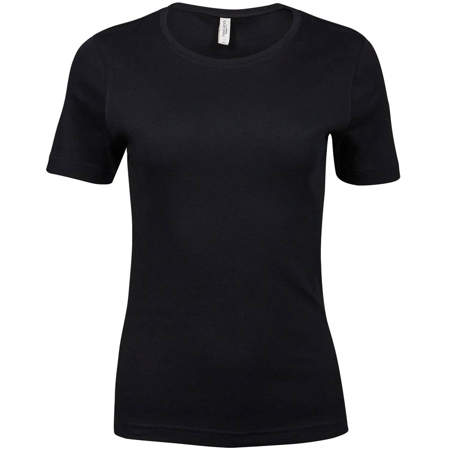 Tee Jays Interlock T-shirt, dam, Svart (S)
