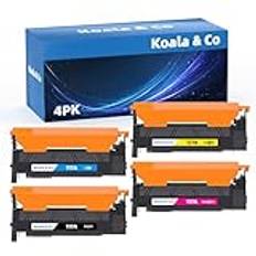 Koala & Co 4-serien 117A kompatibel ersättare tonerset för HP 117A Toner Color Laser 150a 150nw MFP 178nw 178nwg 179fnw 179fwg W2070A W2071A W2072A W2073A Tonerkassetter för Skrivare