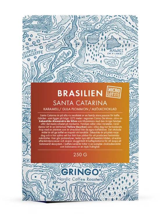 Gringo Brasilien Santa Catarina 250 g hele kaffebønner