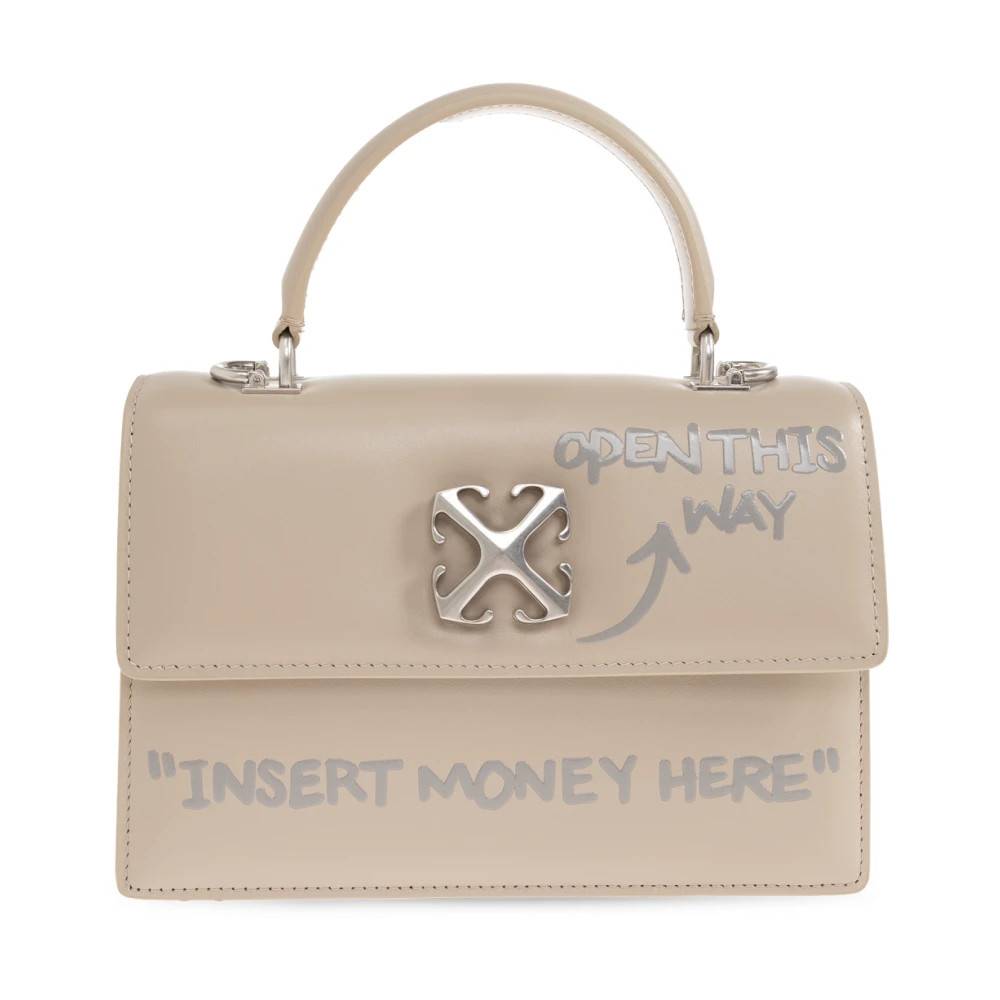 Off White Jitney 1.4 Top Handle Taske - Tasker - Dame - Beige - ONE SIZE - Uld