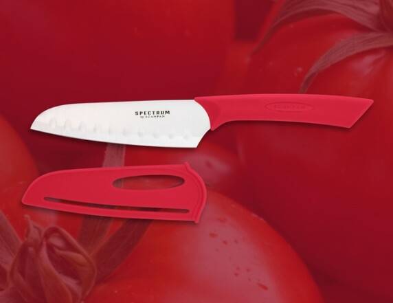 12,5 cm Santokukniv;Red; Spectrum