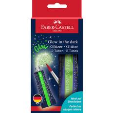 Faber-Castell Glitter Tuber - 2 stk. - Glow In The Dark - Faber-Castell - OneSize - Maling