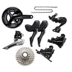 Shimano 105 R7020 Disc 11 speed Sort Geargruppe 175 / 50-34 / 11-28 / BSA / 160-140 / Kort Slagskifter