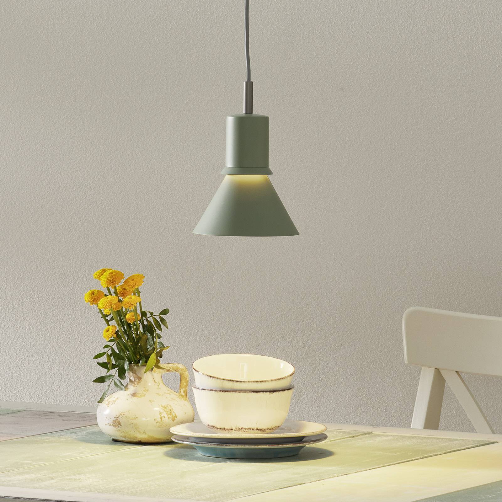 Anglepoise Design pendellampa Type 80, Grön, Vardagsrum / matsal, Aluminium / grå / zink, Design, Pendellampa