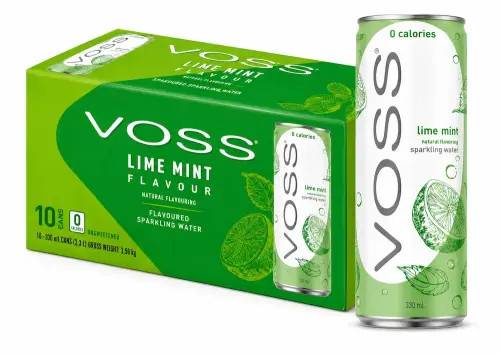 Voss Kolsyrat Vatten Lime Mint 330ml x 10st (BF:2026-08-13)