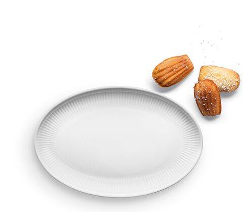 Eva Trio Legio Nova oval tallerken hvid 24,5 cm