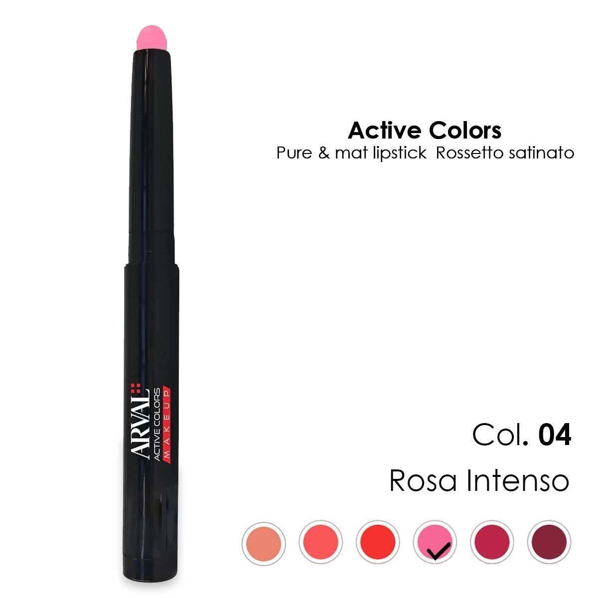 Arval Pure & Mat Rossetto N. 04 Rosa Intenso — Rossetto