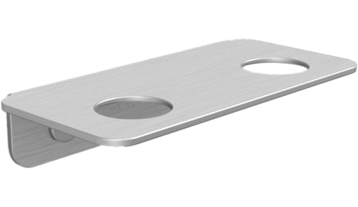 Aloop X2 sæbeholder, mat aluminium