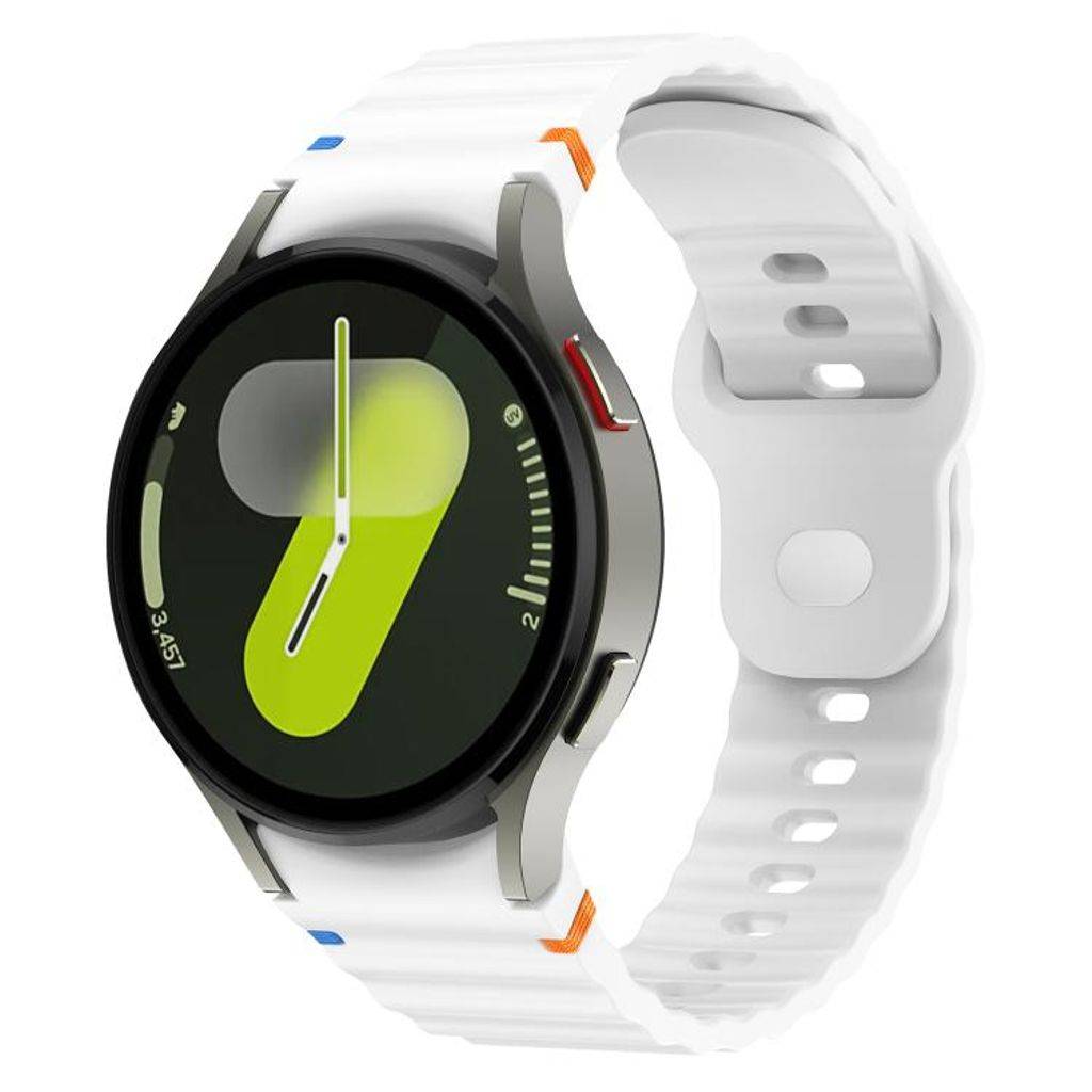 Samsung Galaxy Watch 7 40mm/44mm Klockarmband i silikon – Vit