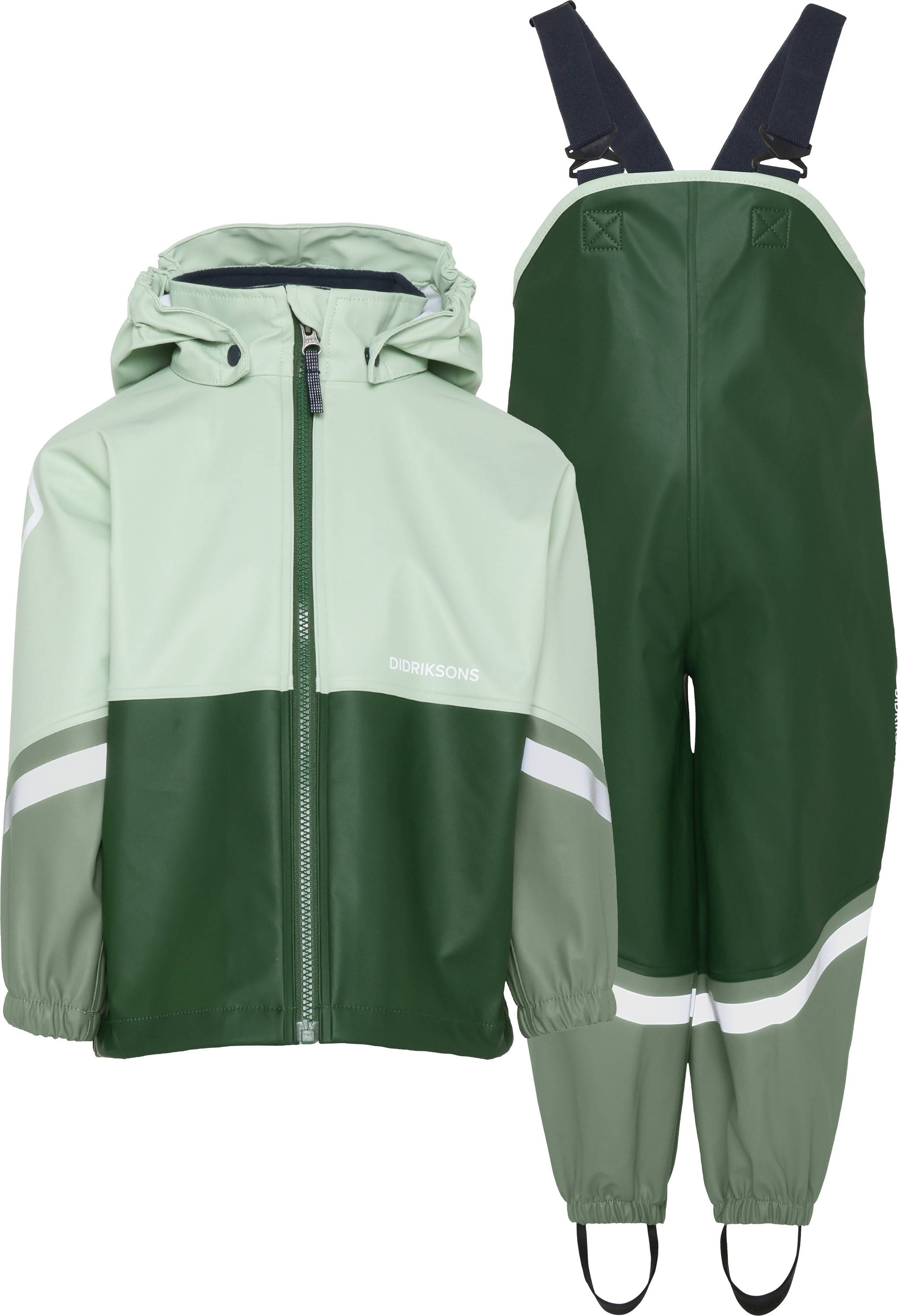 Didriksons Kids' Waterman Set 12 Pine Green, 100