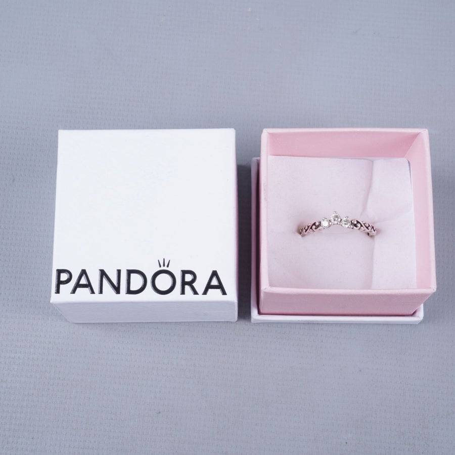 Pandora Ring m. Stenar Sterling Silver 925, 2,1 gram Ø: 18,5 cm